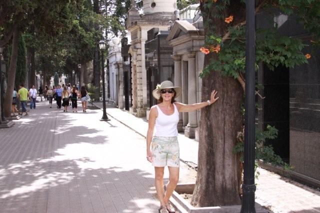 Typical tree lined street in Buenos Aires