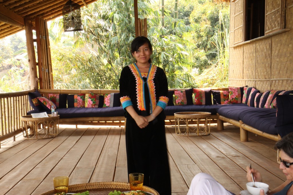 Our Hostess at Lanjia Lodge 